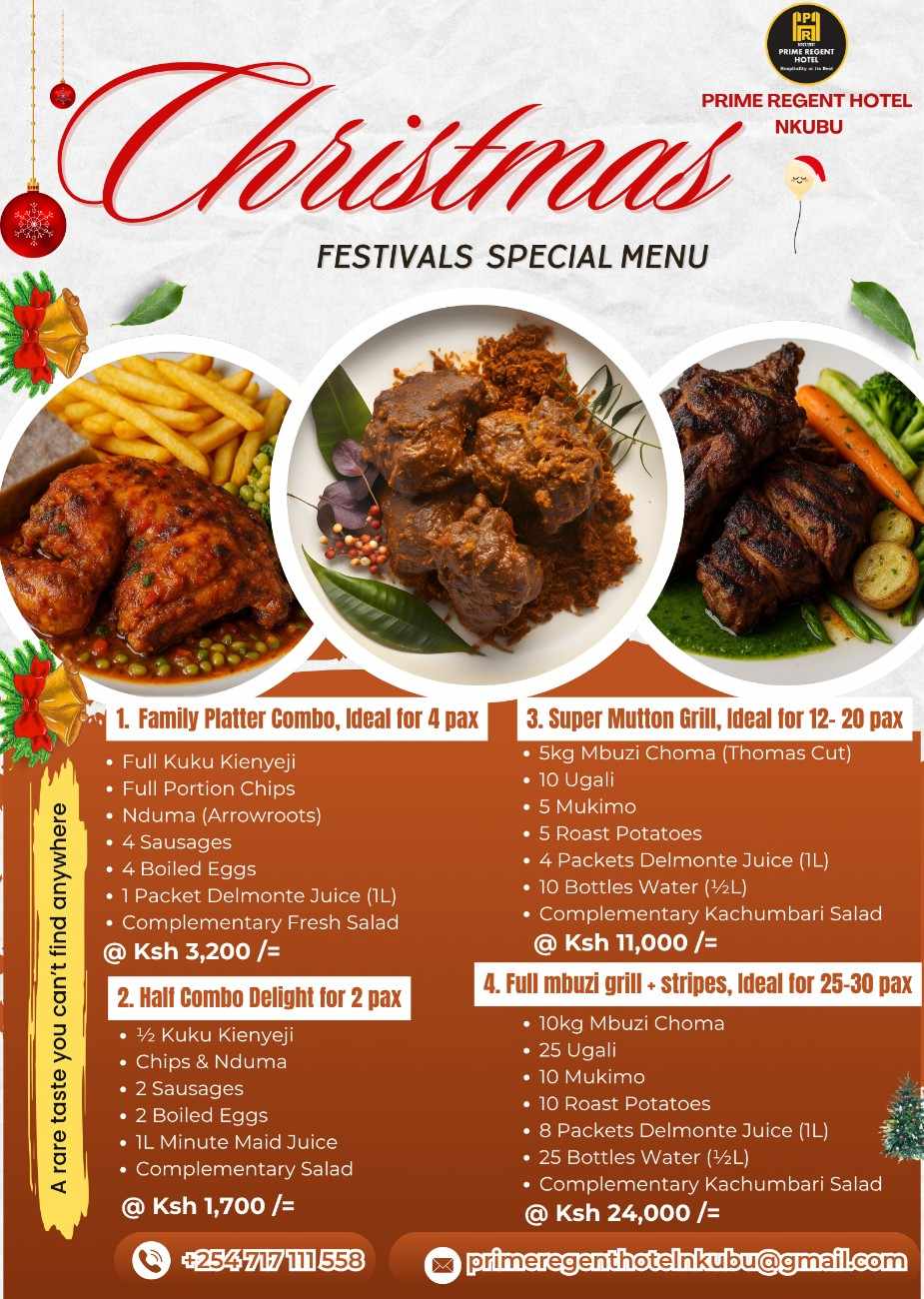 Prime Regent Hotel Christmas Advert Poster